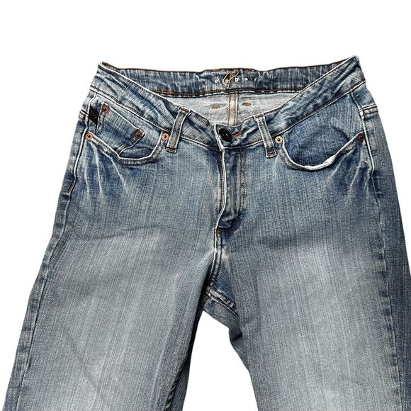 Copper Rivet Bootcut Jeans Juniors Size 5/6M Medium Wash Stretch Denim Y2K Style - Picture 3 of 15
